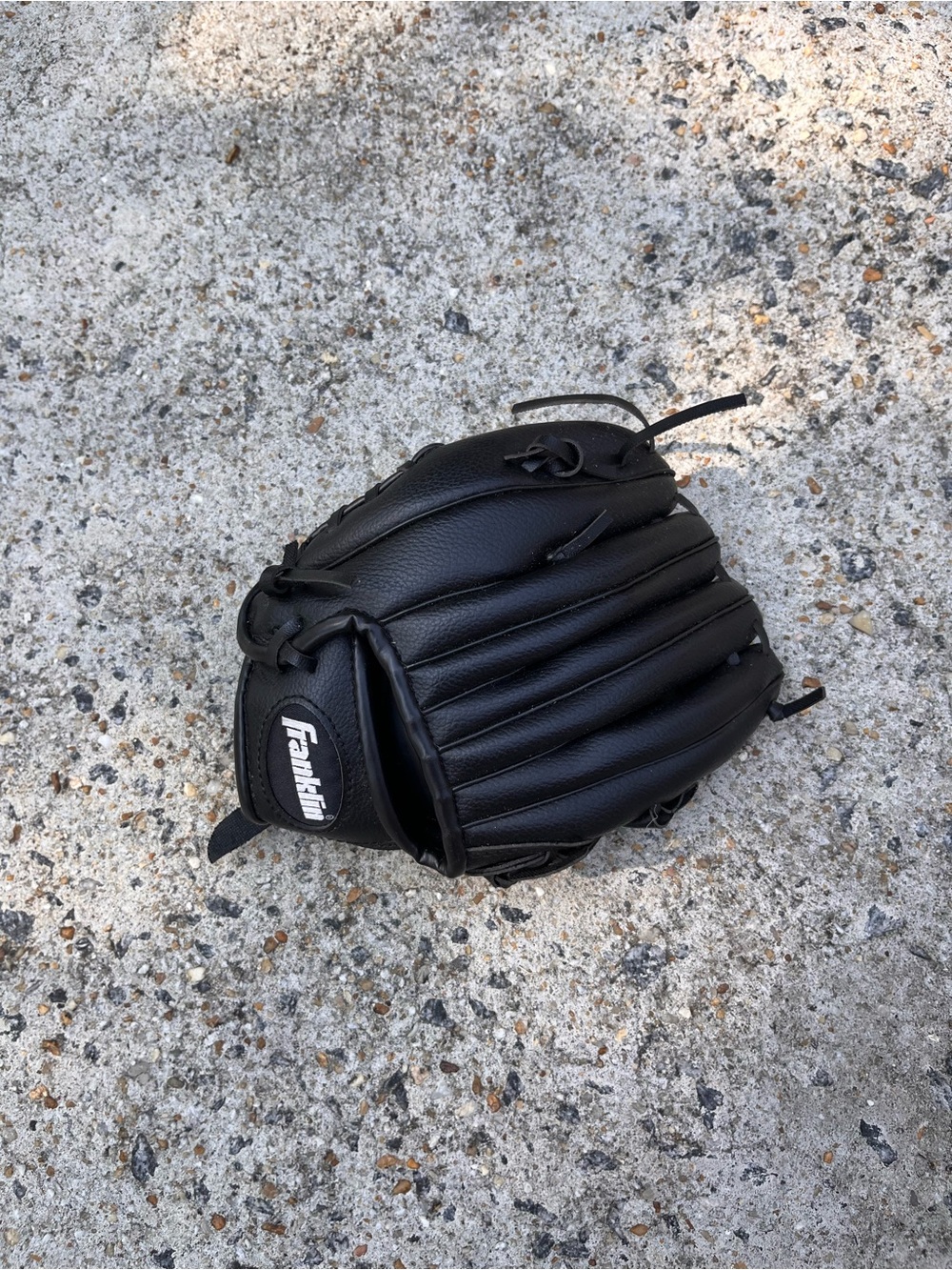 Franklin Kids Black Baseball Glove - Youth Left/Right Hand Play